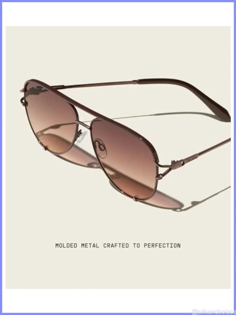 QUAY High Key Twist Oversized Aviator Sunglasses UV Protection Full Frame